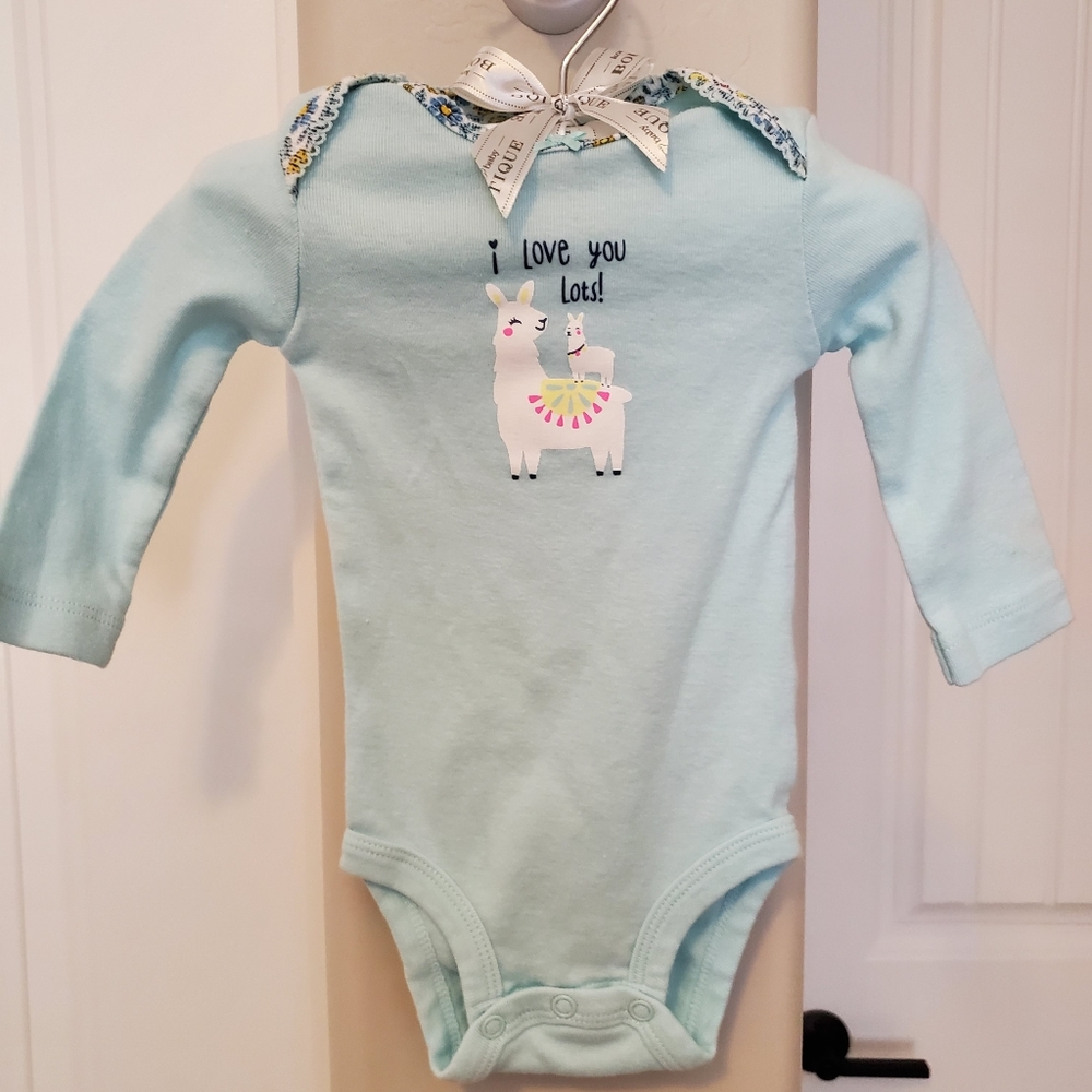 Llama baby girl outfit